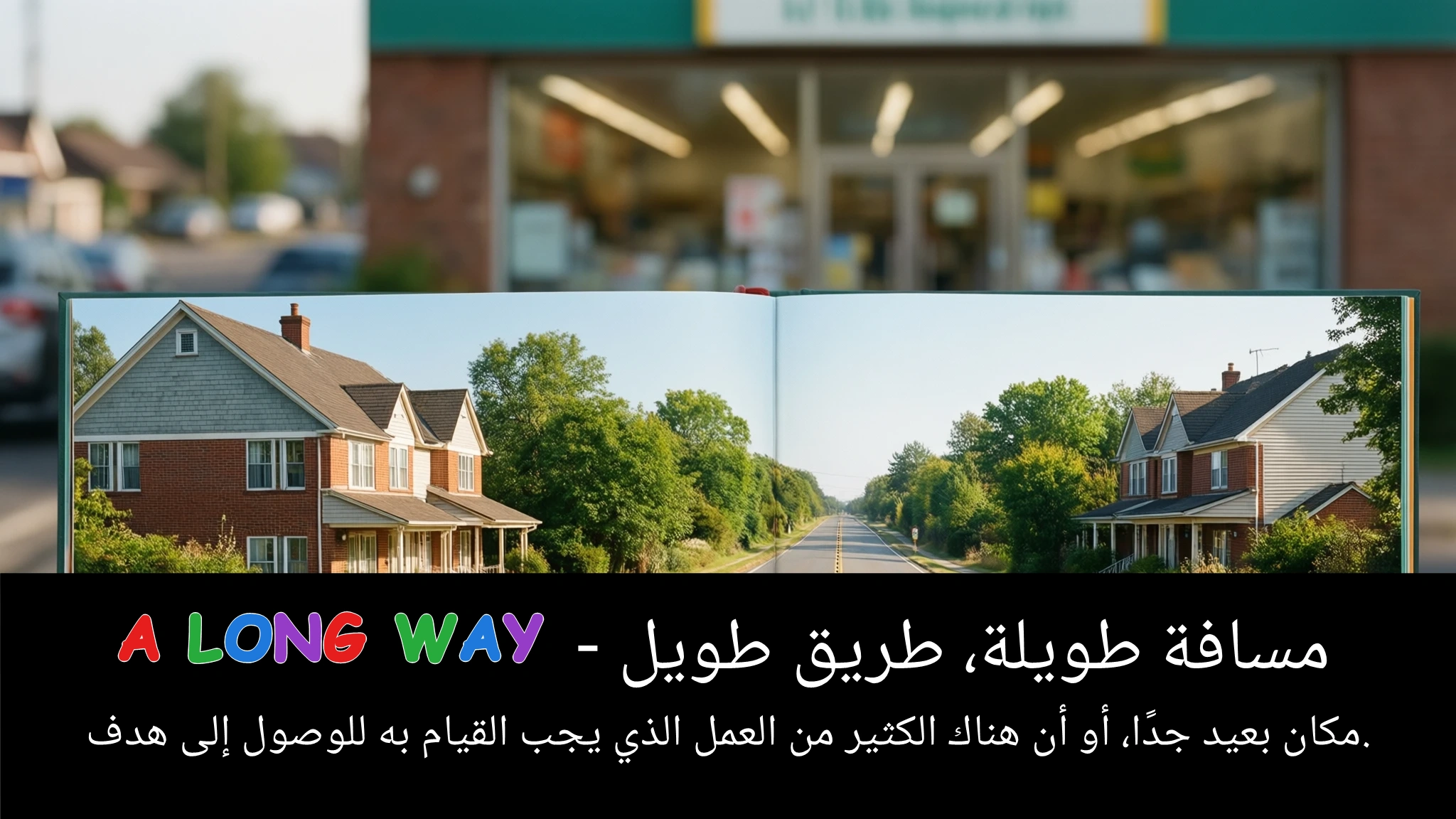 Arabic Illustration for a long way